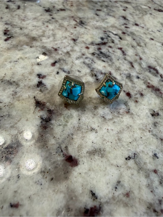 Kendra Scott Jewelry - Kendra Scott Turquoise Blue Mosaic Stud Earrings